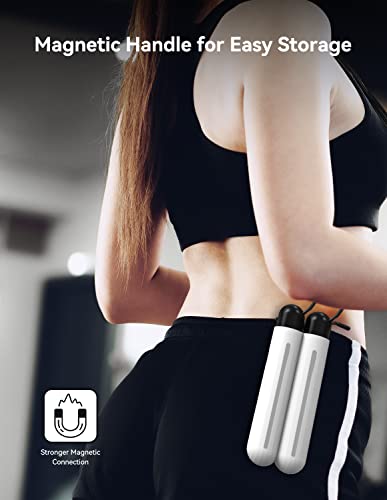 Momax Smart Jump Ropes For Fitness, Cordless Skipping Rope With App Data Analysis, Adjustable Workout Jump Ropes With Counter, Digital Jump Rope For Men Women Kids, Indoor Outdoor Home Gym Exercise #TOP4