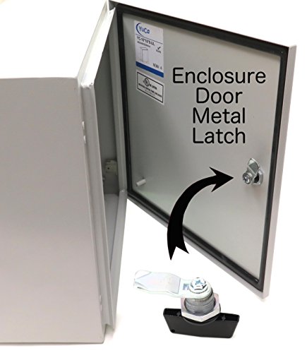 Yuco Yc-16X12X8-Ul-Fe Fully Enclosed Ip66 Enclosure, Ul Certified, Nema 4, 16 Gauge, Single Door Hinge Cover, Wall-Mount, Backplate (16 X 12 X 8) #TOP4