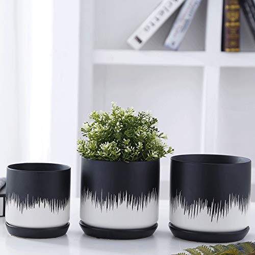 Maceta de cerámica de diseño minimalista para evitar manchas 6