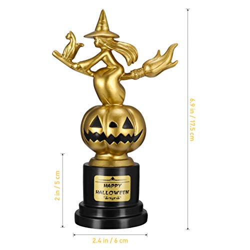 TOYANDONA 1 peça Troféu Feliz Dia das Bruxas, Troféu de Abóbora de Halloween, Troféu de Dia das Brux