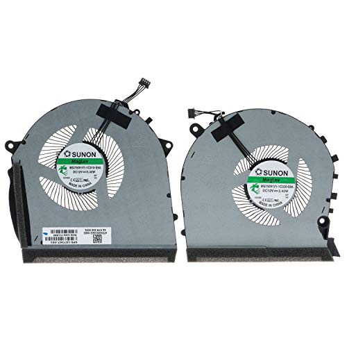 TRADOCK Wentylator chłodzący procesora i GPU do HP OMEN 17-CB RTX2060 GTX 1650 L57367-001 L62864-001 MG75091V1-1C010-S9A MG75091V1-1C020-S9A