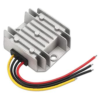 DROK DC DC Waterproof Golf Cart Voltage Reducer Converter 15-35V 24V to 12V Buck Converter Volatge Regulator Module 60W 5A Step-Down Voltage Transformer Board