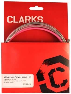 Cable Brake Clarks Kit Front+rear Stainless Steel Sport Road/mountain Pink