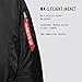 Alpha Industries MA-1 Bomber Flight Jacket - Fighter Pilot Flight Jacket - Black, S
