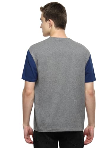 Image of hummel Hue Men's Boxy Fit Crew Neck Color Block Casual T-Shirt