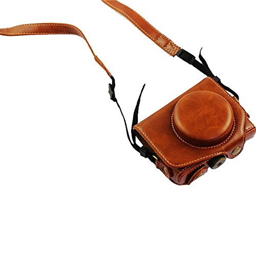 Bolsa de Cuero PU para Canon PowerShot G7X Marrón - Fernando Cortés
