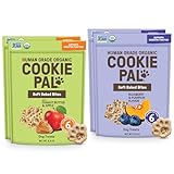 Cookie PAL Variety Pack Organic Soft Dog Treats (Peanut Butter Apple & Blueberry Pumpkin), Low Calorie Human Grade Biscuits, Non-GMO, Perfect for Training Dog Treats, 8.8 oz (Pk of 4)