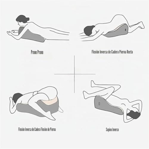 Miniatura 5 de Generisch Almohada De Espuma Viscoelástica Para Parejas Cojín De Posicionamiento De 27 Con Soporte Lumbar, Cojín Impermeable Para Mayor Intimidad Y Comodidad En El Dormitorio Negro