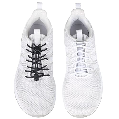Diffway 4 Pairs Elastic No Tie Shoelaces For Sneakers And 8 Pairs Waxed Dress Shoe Laces For Oxford Shoe #TOP5
