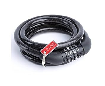 KANDID Universal Number Chain Cable Bike/Bicycle Helmet Lock Heavy Duty, Security Number Lock for TVS Apache, Bajaj Pulsar, Hero Splendor, Hero HF Deluxe, Honda CB Shine, TVS Raider