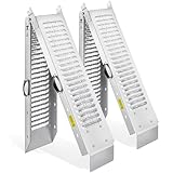 Monzana 2x Rampa di Carico Pieghevole Max. 400kg Acciaio Zincato Antiscivolo Pedane Moto Quad