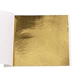 √ Diese Blatt sind keine echten Blattgold, sondern Goldimitation. Der Hauptbestandteil ist eine Legierung. Im Vergleich zu Blattkupfer oxydieren die nicht.