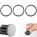 Produktbild Gummi Ersatz Dichtungsringe, 3 Pack, für Standard Waschbeckenstöpsel mit Ø 40 mm, Dichtung Größe außen Ø 38 mm, innen Ø 32 mm, Waschtisch Stopfen Dichtung, Abflussstöpsel Reparatur, Ersatzteil Stopfen