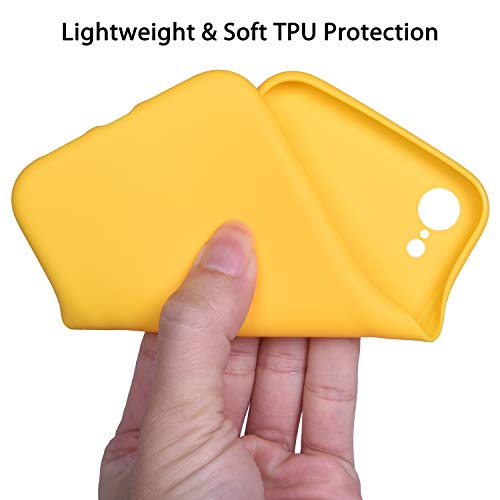 Wisdompro Iphone Xr Case, Bundle Of 5 Pack Extra Thin Slim Jelly Soft Tpu Gel Protective Case Cover For Apple Iphone Xr (Black, Aqua Blue, Naked Skin Pink, Yellow, Red)- Candy Color #TOP6