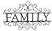 Young's 13651 Family Welcome Metal Wall Sign, 24.25-Inch