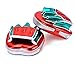 YOUSHANG Pastillas de Freno para Adultos Boxeo Metal Rojo, Verde, Una Pareja, de Piel de Microfibra, 17 * 18 * 5 cm, los Objetivos de Mano localizaciones de perforación de ratón Foco