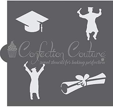 Graduation Day Cookie Stencil Bundle 3-Pack | Grad Party Stencils for Cookies, Cupcakes, Cards, Paper, Fabric | Celebration for Class of 2026
