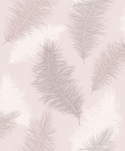 Arthouse Sussurro Blush Pink Wallpaper for Living Spaces & Feature Walls, 53 cm x 10.05 m Roll, 901706