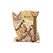 FIGARO CATS STORE - PETTORINA PER GATTI REGOLABILE CON GUINZAGLIO: Imbragatura per Gatto Piccolo- Medio per Viaggio e Passeggio (Marrone)