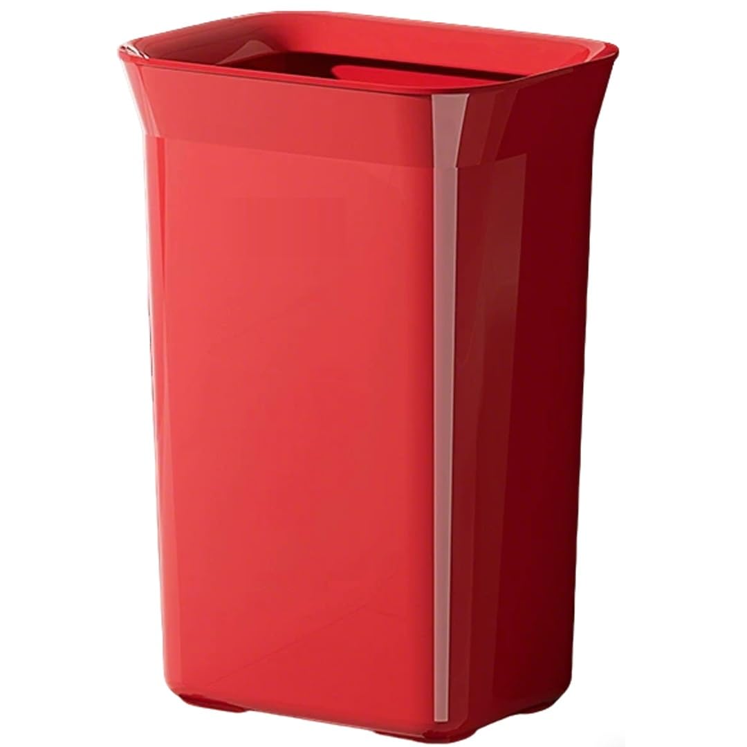 Outdoor Waste Container,Large Trash Can with Attached Lid & Wheels,Plastic,for Both Indoor Or Outdoor Use,Landscapers/Construction/Restaurants/Offices/Warehouses(White,C)