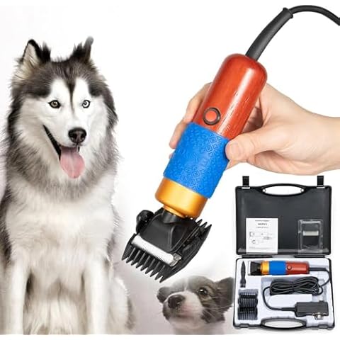 Ficwzw Sheep Shears, Plug-in Electric Pet Shaving and Grooming Kit,200W 10ft Sheep Shears Includes 2 Blades, Low Noise & Vibration Design for Dogs Cat Goat,Perfect Dog Clippers for Families with Pets Cover