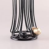 Ever Rich ® Tower 40 Coffee Capsule Pod Holder - Rotating Design Compatible with Nespresso Capsules (Black Flower 40) - Image 4