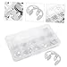 Luxshiny 1set Stainless Steel Retaining Circlip Assortment for Automotive and Industrial Use and Oil Resistance Multiple from