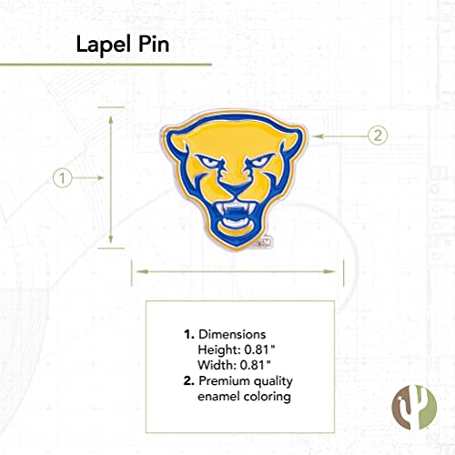 Image of Desert Cactus University of Pittsburgh Lapel Pin PITT Panthers Made of Metal for Formal Wear, Bag and Hat Jewelry, and Tie Tack (Pin 3)