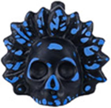 Aztec Death Whistle for Pranks, Halloween Gifts, Crafts Blue Black