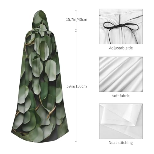 Cape médiévale Halloween à capuche eucalyptus : le costume confortable sans compromis - 2
