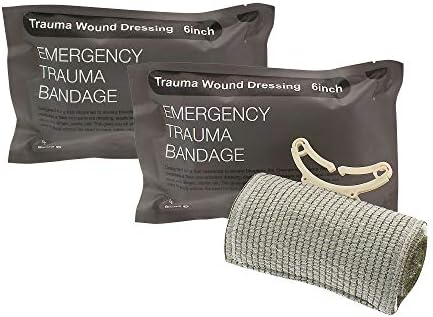 Israeli Bandage 2-Pack - 6" Self-Adhesive First Aid Wound Dressing