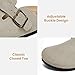 Xiakolaka Women's Boston Clogs Adjustable Buckle Slip on Cork Footbed Home Clog Slippers Beige Size 8