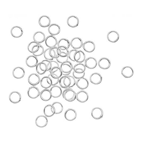UnCommon Artistry SS/JR20/O/4 Sterling Silver Open Jump Rings 4mm Heavy 20 Gauge (50) Cover