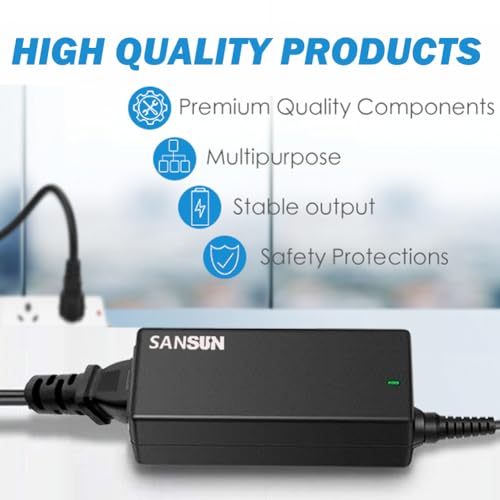 AC to DC Converter 5A Car Cigarette Lighter Socket, SANSUN 120V to 12V Supply Adapter Transformer for Electric Air Pump, Car Fan and Other Devices Under 60W (5A)