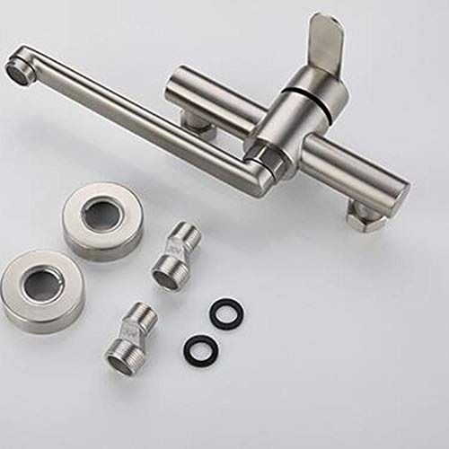 Grifo de cocina de acero inoxidable cepillado con accesorios de montaje 2