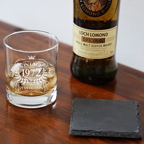 Miniatura 5 de Regalo De 50 Cumpleaños Para Hombres Vintage De 1972 Envejecido A La Perfección, Regalo De Vaso De Whisky Grabado Para 50 Años De Edad, Whisky Borbón, Whisky, Bourbon