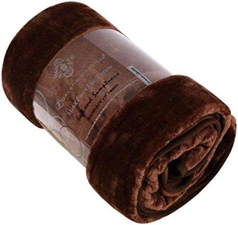 GC GAVENO CAVAILIA Luxurious Fleece Mink Blanket, Warm & Thermal Blankets Throws, Cuddly Throws For Sofas, Aubergine, 200X240