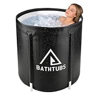 Tragbare faltbare Badewanne, separates Familienbadezimmer, SPA-Wanne, Einweichen, Stehbadewanne für Duschkabine, effiziente Temperaturaufrechterhaltung, ideal für heißes Bad, Eisbad