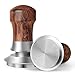 Produktbild HOLIHOKY Tamper 54mm, Federbelastet Kaffee Tamper mit Edelstahl 304 Gewindeboden, Espresso Tamper mit Druckregulierend, Holzgriff