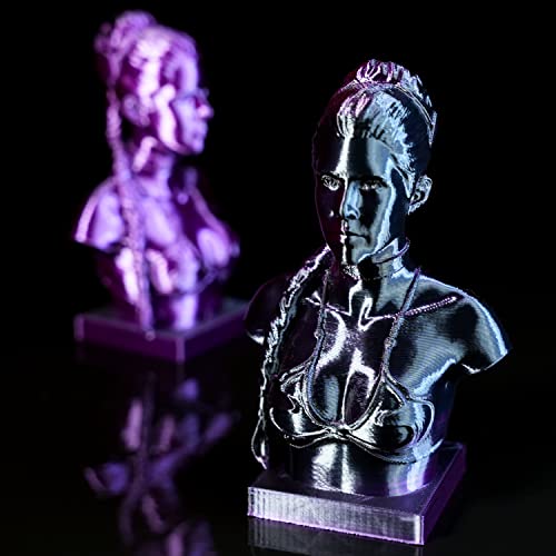 Image of Gratkit Silk Dual Color PLA Filament, Coextrusion PLA Filament 1.75mm, + /-0.03mm, 1KG /Roll, Silk PLA Black & Purple