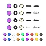 waybeyondframe Color: Neo Chrome - License Plate Screws Stainless Steel, Set of 4 Fasteners for Fron