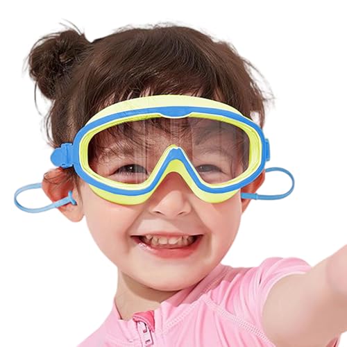 FmtwPhn Gafas Para Niños De 6 A 14 Años - Gafas Para Bebés,HD Anti-Vaho Impermeables Ajustables Equipo de Protección de Seguridad para Carreras Entrenamiento Esnórquel Buceo Playa Lago