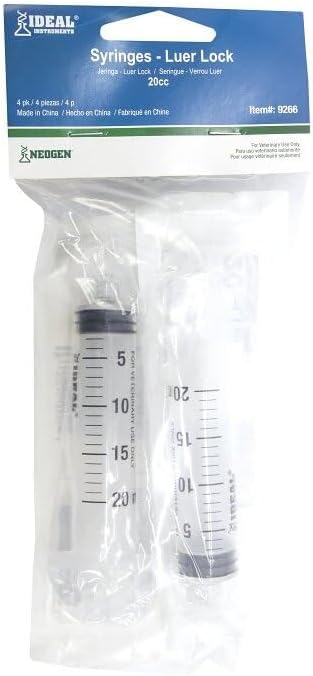 neogen corporation 9266 4 Pack, 20 cc, Disposable Syringe