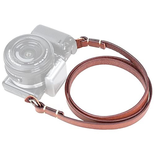 CANPIS Thin Full Leather Camera Neck Strap for Mirrorless CP003 BR by CANPIS - Used condition - US$17.49