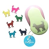 Carykon - Perforateur pour bricolage - Découpe-papier à formes - 2,54 mm chien