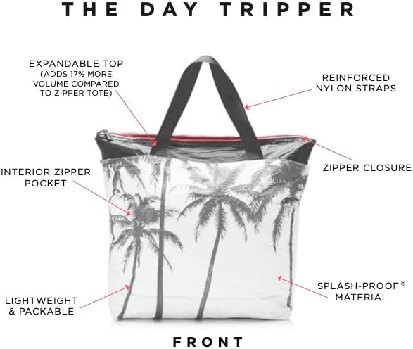 ALOHA Collection Day Tripper and Zipper Tote | Lightweight, Packable, and Splash-Proof Beach Tote Bag | Easy to Clean - Image 3