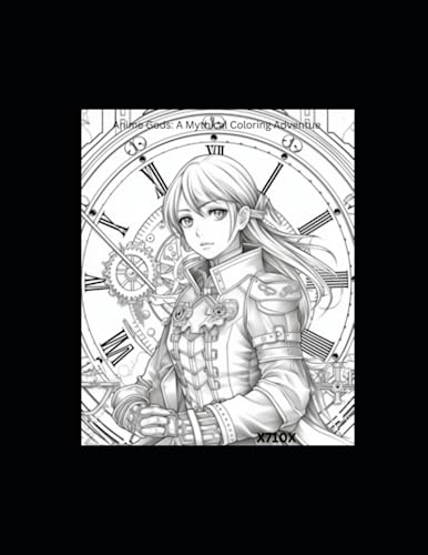 Anime Gods: A Mythical Coloring Adventure: adult coloring book