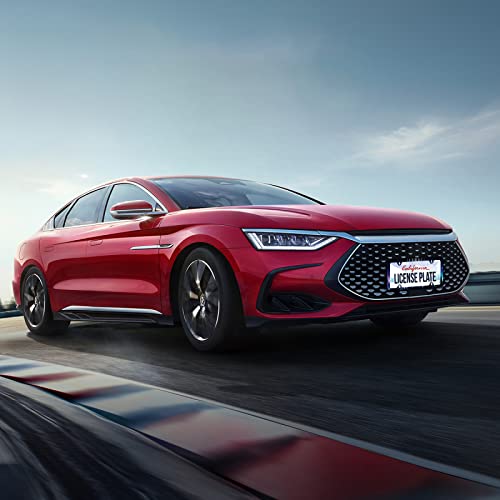 Moon License Plate Frame Starry Sky Moon Phases License Plate Cover Stainless Steel Car Accessory Rustproof Personalize Funny License Plate Holes Screws Decorative 12.3" X 6.3" For Women Men Gifts #TOP4