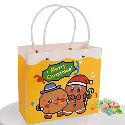2 Pcs Saco de Natal impermeável bonito | Grandes sacolas de compras com tema de Natal,Sacos de prese