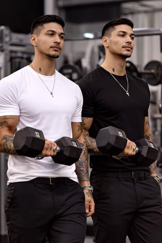 Image of T Shirt For Man | Men T-Shirts | Tshirt For Man Solid Cotton Blend Half Sleeve Regular Men Round Neck Tshirts | T-Shirts | Stylish | Gym Wear For Workout | T-Shirt | Crew Neck | Multi-Colored